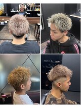 メンズジョイ 松江学園店(men’sjoy) カット/2ブリーチ/1カラー/顔剃り/リケラトリートメントコース