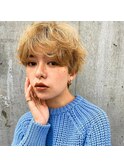 面長解消《20代30代》流せる前髪/くびれショート/耳掛けショート