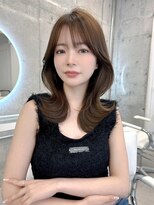 フォンズ(FONS)&nbsp;外ハネくびれ　マロンベージュ　オリーブベージュ