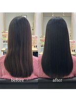 エルプラスヘアー 平尾店(L+hair)&nbsp;30代40代髪質改善トリートメント縮毛強制アッシュブラック