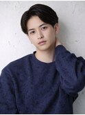ナチュラルセンターパートルーズショート清潔感/メイキー本厚木