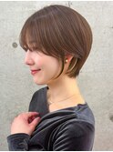 クールショート/顔周りカット/前髪白髪/20代30代40代50代/吉祥寺