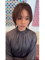 アース いわき店(HAIR&MAKE EARTH)&nbsp;ナチュラルセンターパートショート
