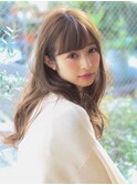 【Violet】シナモングレージュ×ふわくしゅロング