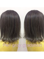 ヘアーメイク トレコローリ(hair make trecolori) 【trecolori 津田沼】パールグレーグラデーション