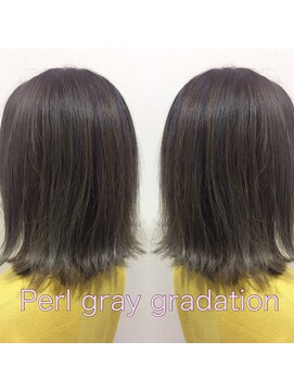 ヘアーメイク トレコローリ(hair make trecolori) 【trecolori 津田沼】パールグレーグラデーション