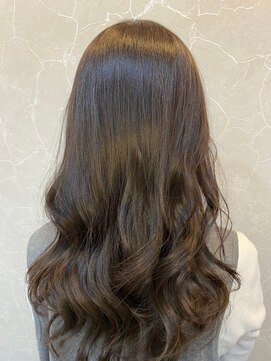 ジーナ 西荻窪(Zina) 小顔セミウェットウェーブピンクベージュハイライトカラー