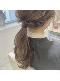 ゆるっとローポニー×ナチュラルベージュ＊°．