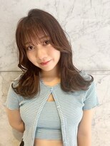 ロンド ストラーダ 心斎橋(Lond strada)&nbsp;韓国前髪顔周りロング×デザインカラー[心斎橋/髪質改善]