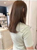 福山市美容室Caary人気 ツヤ透明感ナチュラルベージュカラー