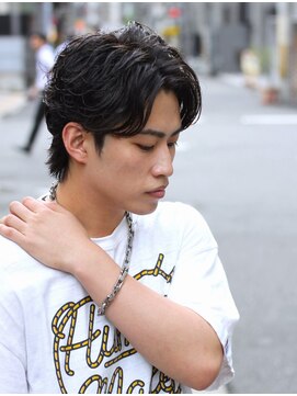 ノイセル 西本町(Noisyle) 韓流ニュアンスパーマセンターパートウルフ