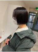 ボブ/似合わせカット/フルバング/レッドブラウン/イメチェン