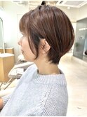 大人可愛いショートヘア/ナチュラル/お洒落【丸みショート】