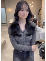 シーン(SCEN) blue black × korean layer