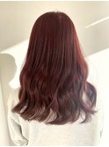 ブリーチなしWカラー　カシスピンク