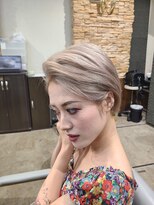 アンク クロス 池袋北口店(ANKHCROSS) ショートカット/ケアブリーチ/ミルクティー/ピンク/池袋