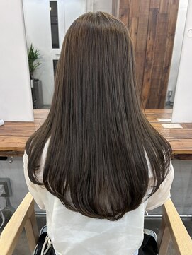 ファルベ(Farbe) デザインカラー/髪質改善/レイヤーカット/オリーブベージュ