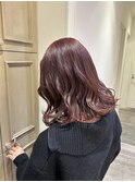 ブリーチなしでかわいいレッドブラウン
