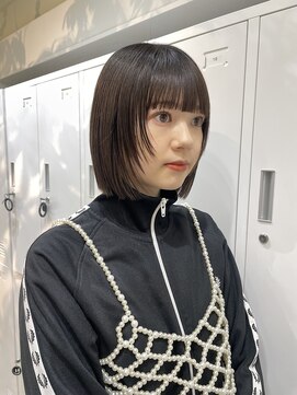 メゾンアクア 表参道(Maison ACQUA) ◎切りっぱなしボブ縮毛矯正ミニボブストレートパーマ