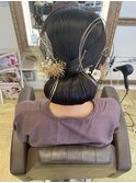 成人式/シニヨンスタイル
