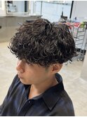 波巻きスパイラルパーマシャドウパーマツイストスパイラルパーマ
