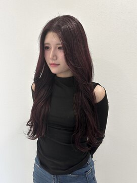 レンジヘアー(lange hair) ワインレッド【ストレート/酸性ストレート/ブリーチなし】