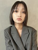 パーク(PARK)&nbsp;【PARK】切りっぱなしぷつっとボブ×ワンレングレージュ