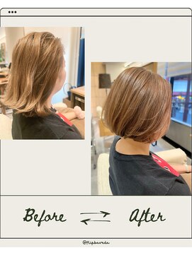 フリップビーアヴェダ(FLIP B AVEDA) 本八幡×ショートボブ×ケアブリーチ