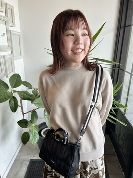 アンディ ニジュウサンド クリエイション(and D 23℃ creation) オレンジカラー/ボブ/レイヤー/外はね