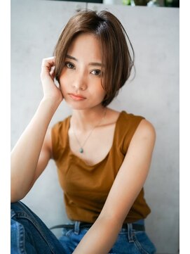 ギークス(GEEKS) 【GEEKS渋谷】ナチュラルショートウルフ/30代40代/小顔/夏カラー