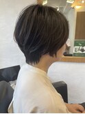 白髪ぼかし/イメチェンヘアスタイル/前髪カタログ/ショートボブ