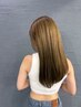 最高級ケアブリーチ＋潤いカラー＋専用ヘアケアお持ち帰り付き￥19000