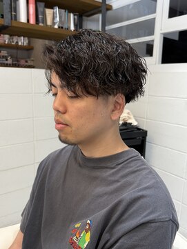 髪屋 紬 メンズ/メンズパーマ/メンズカット/波巻きパーマ