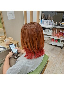 ジプソ(Gypso Hair salon) レイヤーボブ×グラデーションカラー