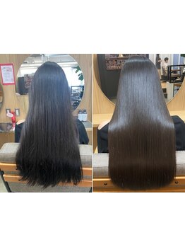 感動の手触りとツヤ感!髪質改善矯正で悩みを解消して美髪を手に入れる![髪質改善/宜野湾/縮毛矯正/カラー]