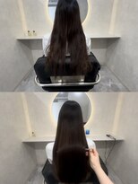 ホワイト(WHITE)&nbsp;髪質改善ストレート　縮毛矯正　美髪矯正　ロング