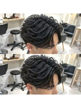 アイトーキョープラスシー 横浜(AI TOKYO+Sea) 横浜/高島町/フェザーパーマ/毛流れパーマ/センターパート