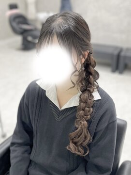 ヘア サロン クラン 東心斎橋店(hair salon clan) サイド編み下ろし/心斎橋ヘアセット