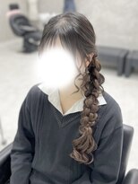 クラン 東心斎橋店(Clan) サイド編み下ろし/心斎橋ヘアセット