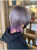 シルバー×パープルの極上グラデーションカラー