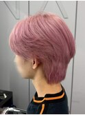 【AYUKI】ピンクベージューマッシュウルフ