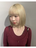 ラシック(LACQ) bob/ボブ/ブロンド/ダブルカラー/ハイトーン/ケアブリーチ