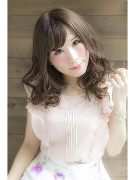 ティアラ 桜木町(TIARA) ゆるふわ愛されミディ☆ラベンダーアッシュ