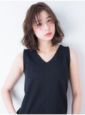 セミウェット束感パーマ