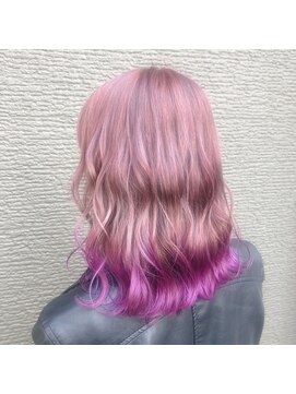 レガシーヘアーデザイン(Legacy hair design) 「ラベンダーピンク裾カラー」