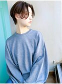 天神【BIRTH】センターパート×ことりベージュ×毛先パーマ2