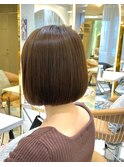 【lond printemps水野】首元すっきり前下がりぱつっとボブ