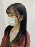 ナチュラルなトーンダウンもイルミナカラーで艶々に