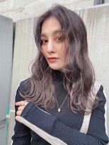 ローウェ 青山 表参道(Louwe)&nbsp;大人可愛い/パープルグレージュ/バレイヤージュ/20代30代40代