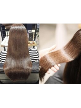 TENET独自の髪質改善ヘアエステで艶感たっぷり。思わず触りたくなる髪へ… 【髪質改善/北千住】